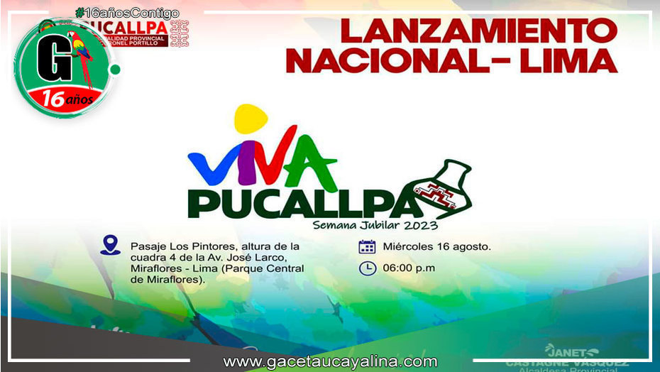 MPCP presenta programación oficial de actividades del Viva Pucallpa